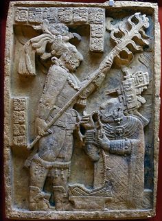 Lintel 24, Structure 23, Yaxchilán (Maya) (The British Museum) (view a diagram of this relief, locate this relief on a map) Ancient Maya, Ancient Statues, Ancient Mesopotamia, Khan Academy, The British Museum, Ancient Mysteries