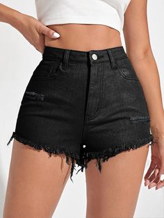 Black Shorts Outfit, Taylor Swift Tour Outfits, Summer Shorts Outfits, Black Jean Shorts