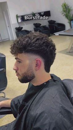 Top 50 Trendy & Cool Men's Fade Haircuts: Detailed Gallery | 50 Best Fade Haircuts for Men (Detailed Gallery) | Aesthetic Hairstyles For Men Burst Fade Mullet, Mullet Ideas, Faded Haircut, Very Short Hair Men, Haircut Ideas Trendy, Fade Haircut Curly Hair