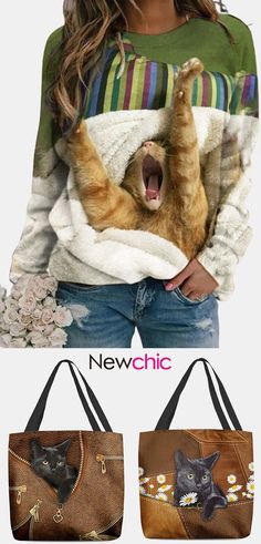 Animal Outfit, Sharp Pencils, Cat Crafts, Fashion Diy, Outfit Women, Chic Clothes, Stitch Disney, Fashion Chic, Cat Print