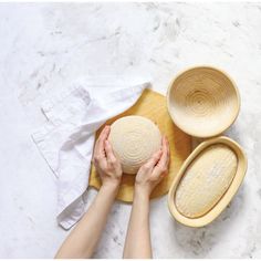 Bread proofing baskets provide support and add structure to softer bread dough while it rises (proofs). These are hand crafted from palmwood rattan with a removable cotton-linen blend liner. The coiled texture, along with dusted flour, helps add a beautiful artisan finish to homemade loaves of bread. It is strong, durable, and reusable, meant to outlast thousands of uses. Hand wash the basket with hot water and the liner with warm soapy water and air dry. Round: 3.25" H x 9.25" Diameter Oval: 3. Bread Proofing Basket, Bread Proofing, Loaves Of Bread, Proofing Baskets, Irish Soda, Irish Soda Bread, Basket Liners, Round Basket, Soda Bread