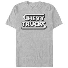 He'll love the look and feel of this Men's Chevy Trucks Logo Graphic Tee. FEATURES Crewneck Short SleevesFABRIC & CARE Cotton/Polyester Machine wash Imported Size: XS. Color: Athletic Heather. Gender: male. Age Group: adult. Material: Cotton Blend. Chevy Trucks, Ash Grey, Logo Graphic, Men Short Sleeve, Tshirt Print, Chevy, Unisex T Shirt, Printed Shirts, Short Sleeve Tee