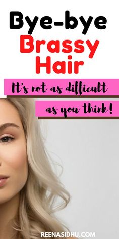 How To Get Rid Of Brassy Hair With Vinegar. Here you will find tips to use vinegar to fix brassy hair. #brassy brunette hair #brassy blonde hair #brassy hair #fix brassy hair #toning brassy hai Brassy Brunette, Cherry Wine Hair Color Burgundy, Choppy Shag Hairstyles Medium, Hair Toning, Brassy Blonde Hair, Vibrant Hair Color, Wine Hair Color, Color Correction Hair, Silver Haired Beauties