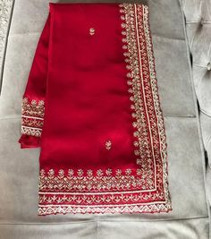 Zardosi Saree, Handwork Saree, Red Sari, Red Saree, Traditional Attire, Cultural Events, Elegant Red, Katrina Kaif, Hand Work