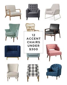 12 accent chairs under $ 300