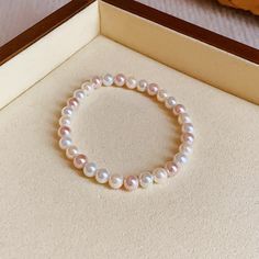 Category: Jewelry Material: Pearl Fashion Element: Pearl Style: All-Matching Pearl Fashion, Elegant Bracelet, Pink Bracelet, Ring Bracelet, Earring Necklace, Necklaces Bracelets, Pink