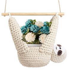 PRICES MAY VARY. 🐻【Cute Sloth Plant Hanger】our hanging macrame planter are designed with a lovely sloth look ,which is a suitable size for You put succulents, cacti, herbs, ferns, etc.When people see this interesting plant hanger, they will be tempted to sneak up on your carefully cared for plants 💖【Superior Quality】You will be amazed at the high quality of its construction,Crochet window plant hanger is made of some very thick, good quality, soft, but durable cotton rope,Traditional hand weav Sloth Plant Hanger Pattern, Free Crochet Pattern For A Sloth Plant Hanger, Crochet Sloth Plant Hanger Pattern, Crochet Plant Hanger Sloth, Couples Home, Flower Pot Hanger, Crochet Sloth, Sloth Bear, Indoor Flower Pots