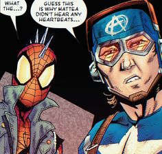 an image of spider - man talking to another person