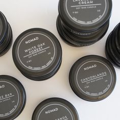 The perfect entry point for discovering your favorite Nomad scent. Our Discovery Set features three travel tin candles with a mix of scents. The 3 oz size gives you just enough burn time to decide if it's like, lust or love. 20 hour burn time per candle. Available in two sets: Set 1: Clean + Masculine with Blackout, White Oak Forest, White SandsSet 2: Floral + Fresh with Citron + Lavender, French Laundry, Basil + Mint Our travel candles feature matte black metal tins with modern minimalist label Lavender Cream, Travel Tin Candles, Citronella Oil, Oak Forest, Travel Candles, Geranium Essential Oil, Lemongrass Essential Oil, Eucalyptus Essential Oil, Apricot Kernel Oil