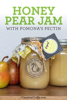 honey pear jam with pomona's pectin is an easy and delicious treat