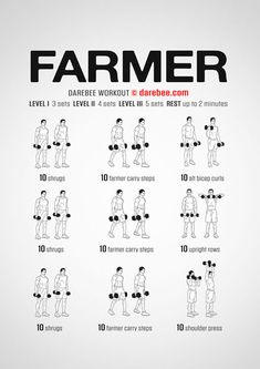 a poster with the instructions for how to do a dumbble barbell squat exercise