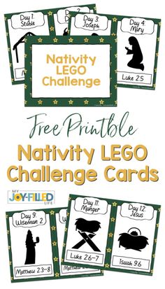 the printable nativity lego challenge cards