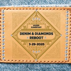 the label for denim and diamonds rebooting is shown in this file photo provided by weldin