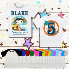 Chemise d'anniversaire pour toute la famille Le nom, l'âge et les couleurs peuvent être personnalisés lors de votre commande. Veuillez inclure les détails dans les notes de l'acheteur avec toute personnalisation que vous souhaitez. DIMENSIONS, MATÉRIAUX ET DÉTAILS DE CONCEPTION Fidèle à la taille et fait avec amour pour quelqu'un de spécial. Pour voir le tableau des tailles, veuillez vous référer au tableau des tailles sur la dernière image de cette annonce. Les tailles pour bébé incluent : 6 mo Unisex Name, Birthday Party Shirt, Baby Size, Toddler Sizes, Party Shirts, Shirt Sleeves, Pink Grey, Birthday Shirts, Boy Birthday