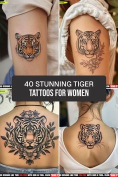 Tiger Tattoos For Women, Tiger Tattoo Thigh, New Mexico Tattoo, White Tiger Tattoo, Traditional Tiger Tattoo, Arrow Tattoos For Women, Horrible Tattoos, Tiger Tattoos, Faded Tattoo