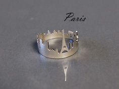 Paris Skyline Ring in Sterling Silver | thisandthatgallery on Etsy https://www.etsy.com/listing/239903119/we-will-always-have-paris-sterling Best Jewellery Design, Dream Items, Paris Jewelry, Statement Ring Silver, Gems Jewelry, Jewelry Inspo, 22k Gold, Statement Ring, Amazing Jewelry