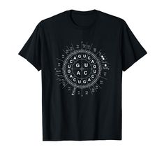 a black t - shirt with the words and symbols on it