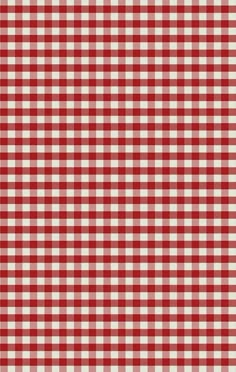 a red and white checkered table cloth