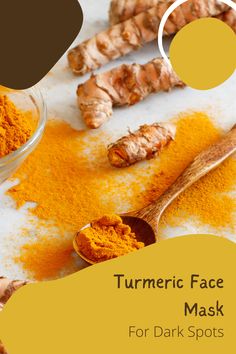 The benefits of turmeric are numerous, but the one that brings us to the topic of this article is its ability to help with dark spots. Tumeric Honey Mask, Face Mask Turmeric, Aloe Vera Turmeric Honey Face Mask, Turmeric Skin Gel, Honey Facial Mask, Turmeric Mask, Turmeric And Honey, Natural Mask, Turmeric Face Mask