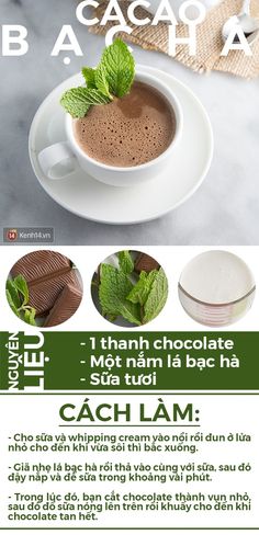 a poster with chocolate and mints on the side, in different languages that say it is