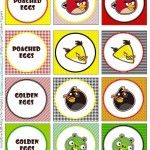 the angry birds cupcake toppers are all different colors and designs, but one is for each individual