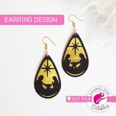 Nativity Scene Earring Template svg png dxf eps SVG DXF PNG Cutting File Cricut Earring Charms, Unique Cricut Jewelry, Free Earrings Svg Files For Cricut, Free Earring Svg Files For Cricut Christmas, Cricut Plastic Earrings, Earings On Cricut, Faux Leather Earrings Winter Template Free, Free Svg Files For Cricut Faux Leather Earrings, Christmas Faux Leather Earrings Svg