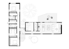 the floor plan for this modern house