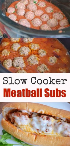 slow cooker meatball subs are the best way to make them at home