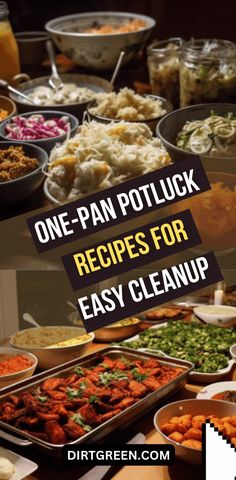 one - pan potluck recipes for easy cleanup