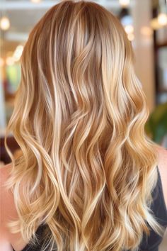 Light Strawberry Blonde Hair Highlights, Caramel Blonde With Highlights, Bright Strawberry Blonde Hair, Warm Light Blonde Hair, Golden Strawberry Blonde Hair, Light Golden Blonde Hair, Warm Golden Blonde Hair, Honey Blonde Hair Color Ideas