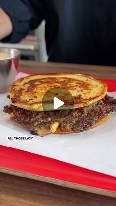 Allrecipes on Instagram: "Someone cooked here 👉🍔

Never heard of a Crust Burger? That ends today. Nicole shares all the tips and tricks she learned at the Food & Wine Classic Charleston for this perfect sandwich, coined by the cooking wizard, Chef Sean Brock. We’ll take this over a regular smash burger any day! 🤌

2 teaspoons softened butter
1 potato hamburger bun
2 ounces 70% lean ground beef
salt and freshly ground black pepper to taste
1 very thin slice onion
1 slice American cheese, such as Kraft Deluxe® American cheese slices
1 tablespoon mayonnaise
2 teaspoons ketchup
1/2 teaspoon hot sauce, such as Crystal® hot sauce
1/4 teaspoon fish sauce

Heat a heavy skillet or griddle over medium heat. Spread butter over top of bun and bottom of bottom bun and place in skillet. Press down fi Burger Ingredients, Hamburger Patty, Cooking Substitutions, Queso Cheddar, Hamburger Recipes, Sweet Pickles, Beef Recipes Easy, Entree Recipes, Quesadillas