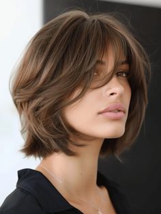 28 Layered Short Haircut ideas for 2024: Timeless Style with a Modern Twist Hair Inspiration Short, Short Hair Haircuts, Short Hair With Bangs, Summer 24, Hair Transformation, Hair Cut, Bobs Haircuts, Hairstyles With Bangs, Pretty Hairstyles