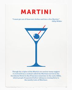 an advertisement for martini on a white background