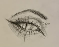 a pencil drawing of an eye