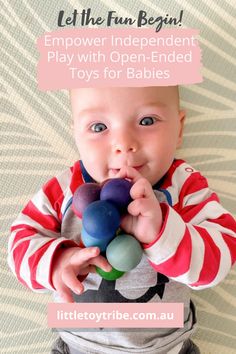 a baby is playing with toys for babies to play with in the fun beginner