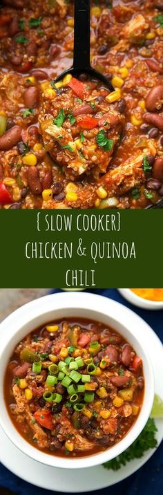 the recipe for slow cooker chicken and quinoa chili