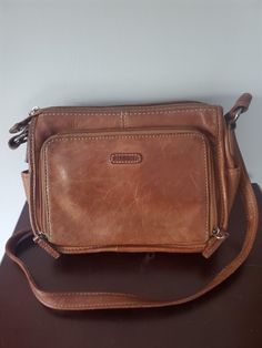 Vintage Brown Fossil Bag Purse Shoulder Bag Ladies Bag aa25. Nice condition.  some wear on the bottle and front. no rips or tears.  Some darkening from wear on the bottom as you can see in picture. Vintage Canvas Bags, Fossil Bag, Ladies Bag, Fossil Bags, Vintage Brown, Fossil, Bags Handbags, Shoe Accessories, Im Not Perfect