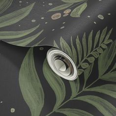 Shop Spoonflower and find your perfect custom designed wallpaper. Browse all the trending designs along with traditional holiday and seasonal options. Choose from four material types as well as five sizes. Wallpaper Leaves, Moody Botanical, Dark Gray Bathroom, Dark Botanical, Powder Room Wallpaper, Dark Green Wallpaper, Primary Bath, Botanical Leaves, Gray Bathroom