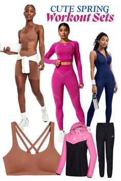 Looking for the ultimate and the cutest workout outfits? 🤔 Look no further! Check out these stylish and comfortable activewear. 👖🔥 From leggings to sports bras, we've got you covered! Female Celebrity Fashion, Cute Workout Outfits, Perfect Workout, Cute Graphic Tees, Workout Wardrobe, Workout Outfits, Workout Outfit, Sports Bras, Workout Clothes