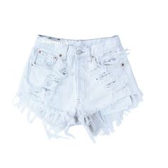 White High Waisted Jeans, Distressed High Waisted Shorts, Vintage High Waisted Shorts, White Ripped Jeans, Pants Short, Diy Shorts, Ripped Jean Shorts, White Jean Shorts