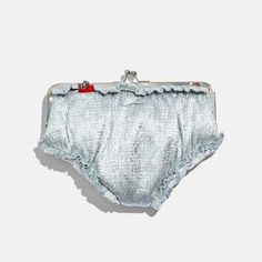 edie parker undies pouch silver Pouch, Silver