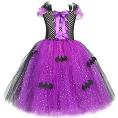 :sparkles:This witch costume for girls is the perfect set for any special event, from Halloween and dress-up parties to cosplay or family gatherings. Made from high-quality, lightweight material, this costume is gentle on child's skin and comfortable to wear. This unique set includes beautiful tulle with an adjustable crochet top, witch hat, and broom to complete the authentic look.