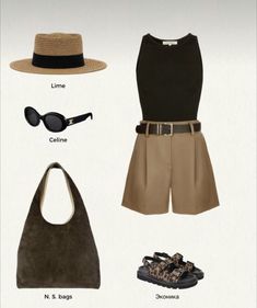 Dress Shorts Outfit Classy Summer, California Work Outfits, Summer Resort Outfits, Safari Outfit Women, Types Of Clothes, Safari Chic, European Summer Outfits, Easy Chic, Europe Outfits