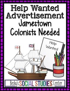 a poster with the words help wanted advertisement and an image of a pirate ship on it