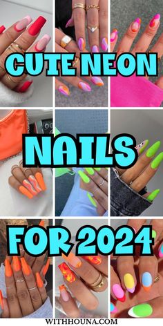 Are you into the trend of neon nails? We've been obsessed over these neon nail designs of 2024 and these vibrant neon nail colors for summer. Thus, we've got you everything from neon nail ideas summer, neon nail inspo, neon nail designs, neon nail ideas bright colors, short neon nails, pink neon nails design, green neon nails design, neon nail ideas 2024, bright neon nail designs, and so much more. Cute Neon Nails