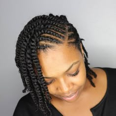 Protective Side Parted Twists Hairstyle Future Hairstyles, Hair Solution, Natural Twists, Protective Hairstyles For Natural Hair