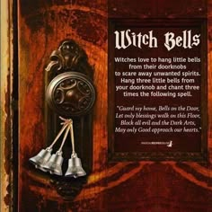 Bell Witch, Witch Bells, Wiccan Magic, Magic Spell Book, Wiccan Witch, Magick Spells, Witch Craft, Witchcraft Spell Books