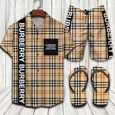 Branded Outfits, Burberry London, Clothes Outfit, Hawaii Shirt, Measurement Chart, Summer Fashion Outfits, Trending Fashion, Beach Shorts