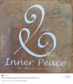 an image of a sign that says inner peace