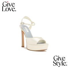 in stock Men Cream, Platform Stilettos, Sandals White, Ankle Strap Pumps, Strap Pumps, Dress Sandals, Stiletto Heel, Modern Fit, Modern Luxury